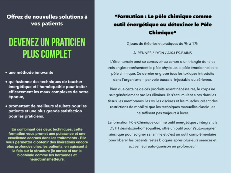 Devenez un praticien de médecine douce complet , Châteaubourg, Julie Allemand