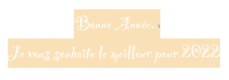 Bonne Année 2022, Châteaubourg, Julie Allemand