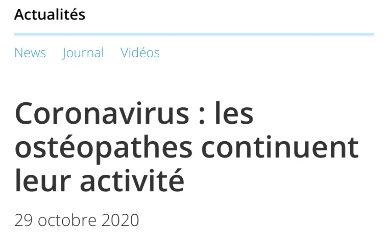 Mon cabinet d'ostéopathie reste ouvert !, Châteaubourg, Julie Allemand